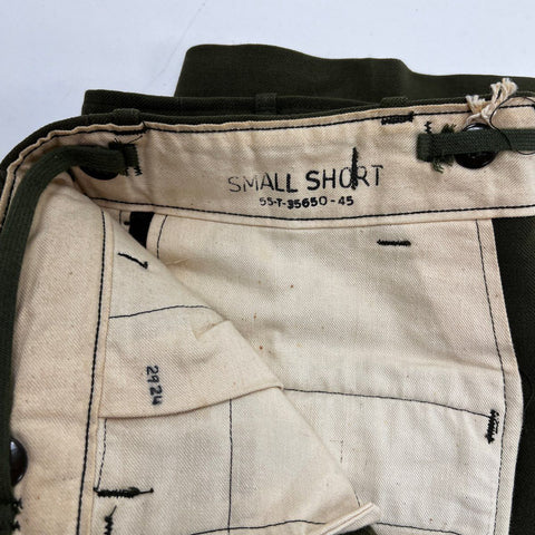 Vintage 1950s US Army M-1951 Wool Field Trousers OD Green Sz Small Short