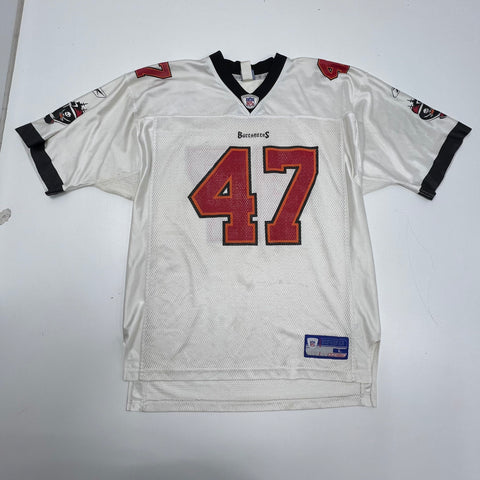 Vintage Y2K Tampa Bay Buccaneers John Lynch #47 Reebok NFL Jersey Sz L