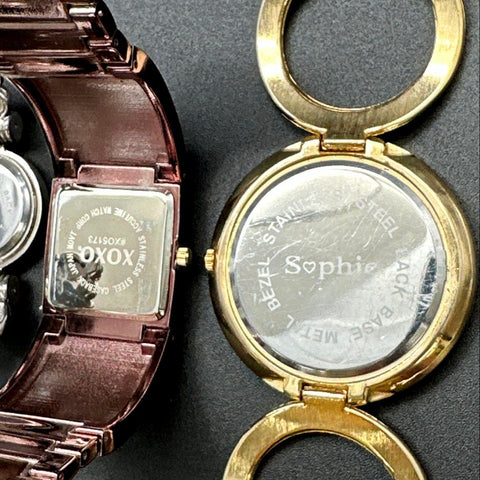 Fashion Jewelry Watch Lot of 6 XOXO Versales Geneva Sophie Cuff Bangle Link