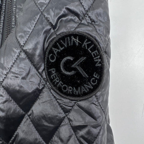 Calvin Klein Performance Women's Quilted Bomber Jacket Black NWT Sz XS