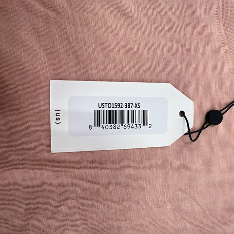 NWT Universal Standard Blush Solid Tag Cotton Modal Long Sleeve Shirt Women XS