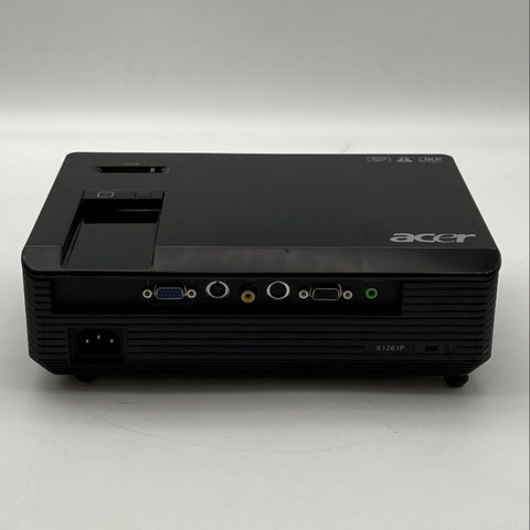 Acer X1261P DLP Projector 3D Ready With Case Cables Manual Turns On