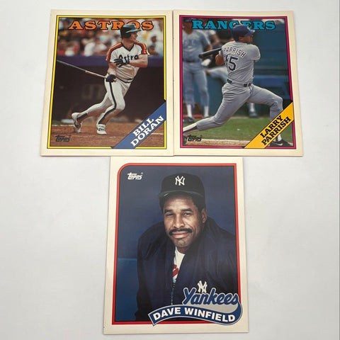 Vintage Topps MLB Baseball Card Folders Lot 1980s George Brett Dave Winfield