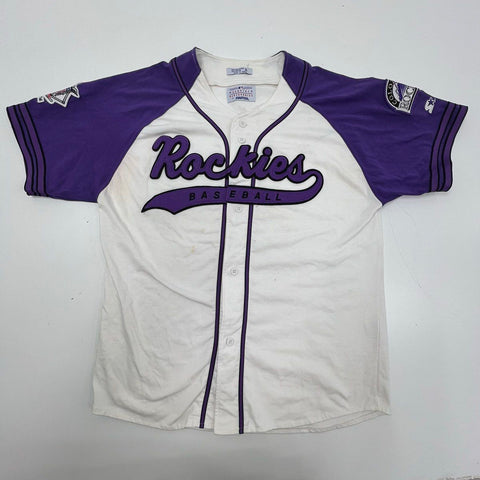 Vintage 90s Starter Colorado Rockies MLB Baseball Jersey Sz XL