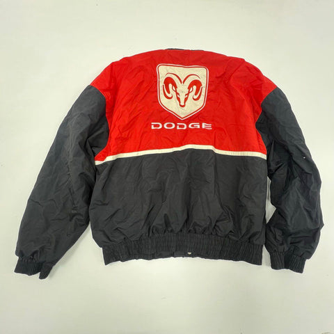 Vintage 90s Dodge Motorsports NASCAR Racing Champions Bomber Jacket Sz XL
