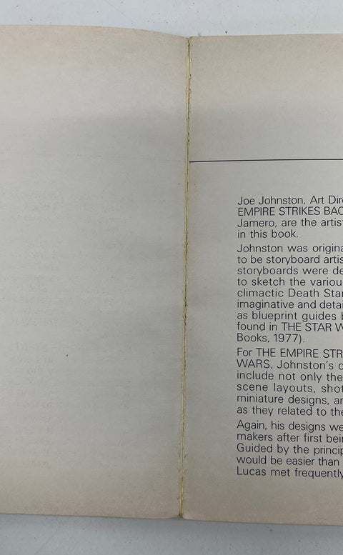 1980 Star Wars The Empire Strikes Back Sketchbook First Edition Joe Johnston Art