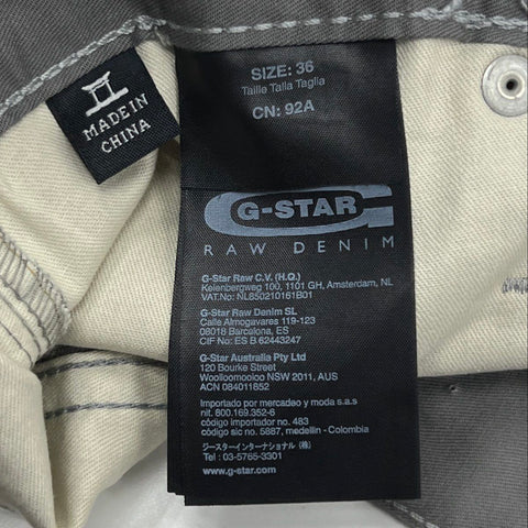 G-Star Raw Men's Arc 3D Loose Tapered Bermuda Shorts Heron Gray NWT Sz 36