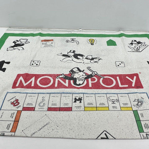 Monopoly Blanket Board Game Throw 65x86 Vintage Parker Brothers USA
