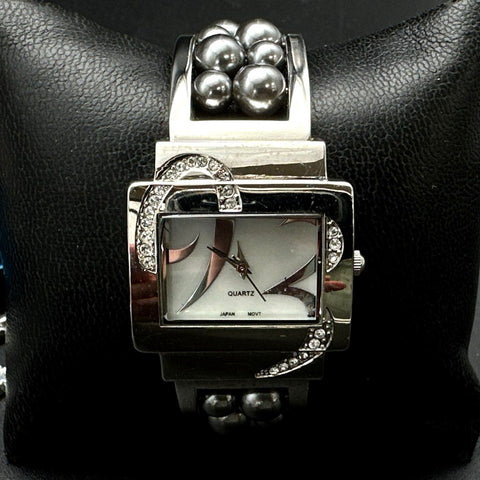 Vintage Avon Costume Jewelry Lot Watches Necklace Rhinestone Earrings 7 Pc