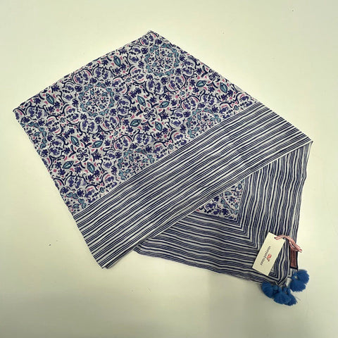 Vineyard Vines Women's Seahorse Stripe Scarf NWT Multicolor Tassel One Size