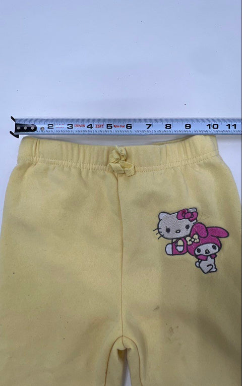 Sanrio Girls Hello Kitty & Friends Yellow Hoodie Sweatpants Set My Melody Sz 6