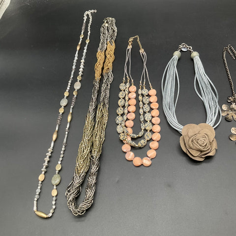 LOFT 1946 Fashion Costume Jewelry Lot of 6 Statement Bib Beaded Necklaces