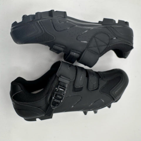 Kescoo Black Men's Mountain Bike SPD Cycling Shoes Size 45