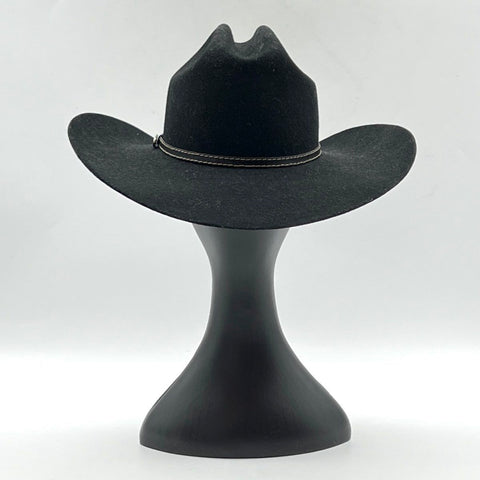 Justin Men's Black 2X Felt Western Cowboy Hat Cattleman Crease Studded Band