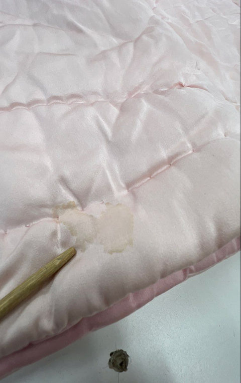 Pottery Barn Kids Girls Pink Floral Quilted Silk Blend Bedspread Sham Set