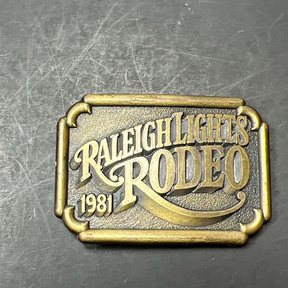 Raleigh Lights Rodeo 1981 Belt Buckle