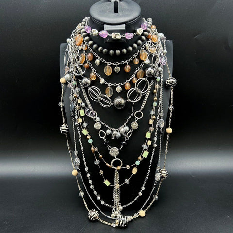 Mixed Costume Jewelry Lot 50+ Pieces Signature Series Statement Necklaces Sets