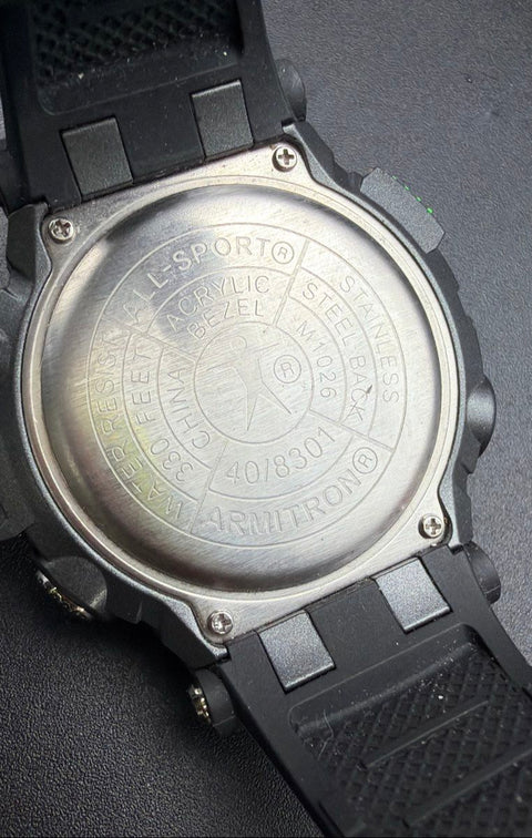 Armitron Mens Watch Lot of 4 Digital and Analog Escape Chronograph Two-Tone