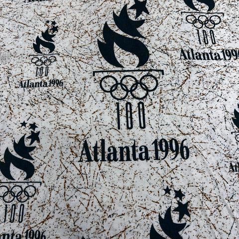Vintage 1996 Atlanta Olympics AOP T-Shirt Single Stitch Hanes USA Sz L