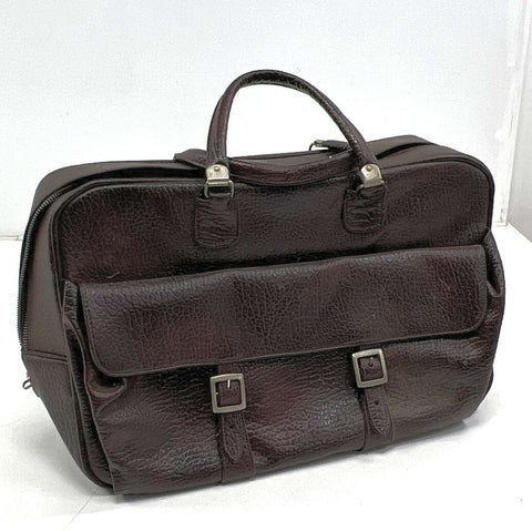 Vintage 80s Samsonite Silhouette Brown Pebbled Travel Bag Carry On Satchel