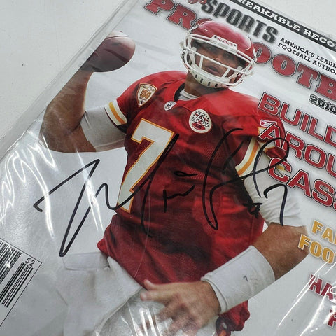 Matt Cassel Autographed 2010 Lindy's Sports Magazine Kansas City Chiefs Cover