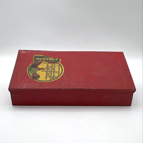 Gilbert Erector Set No. 4 1/2 Motorized Set 1948 Vintage Red Metal Box