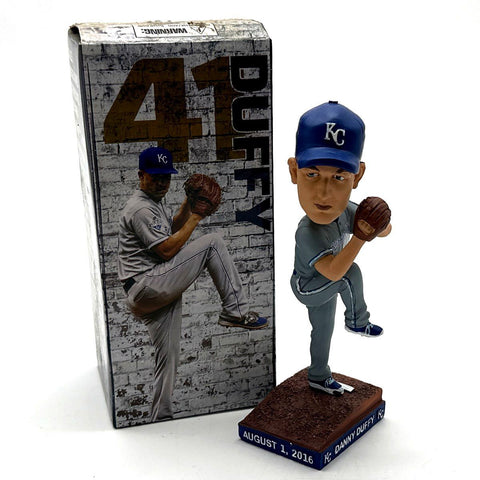 MLB Baseball Bobblehead Kansas City Royals Danny Duffy Record Game With Box