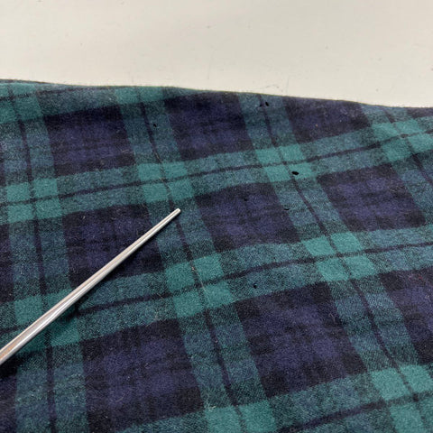 Vintage Pendleton Men's Green Black Watch Plaid Virgin Wool Cardigan Sz XL