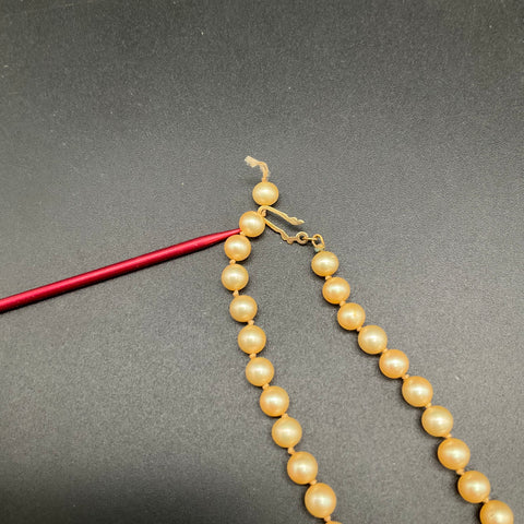 Vintage Japan Faux Pearl Costume Jewelry Lot of 5 Necklaces Cluster Earrings