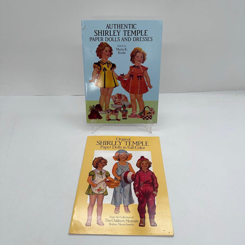 Lot of 7 Vintage Paper Doll Books Dover Shirley Temple Tom Tierney Jackie O