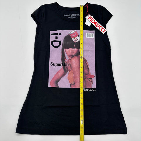 Fiorucci Women's i-D Magazine Graphic Tank Tops Black XS S NWT