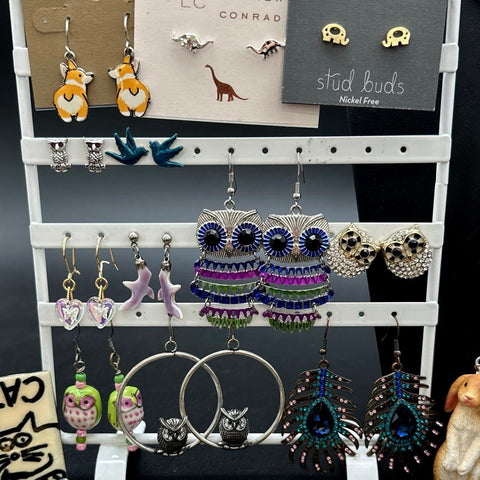 Animal Theme Jewelry Lot of 27 Lauren Conrad Lindenwold Necklaces Earrings Pins