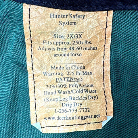 Hunting Safety Vest and Harness Lot Hunter Safety System Ameristep 3 Piece Camo