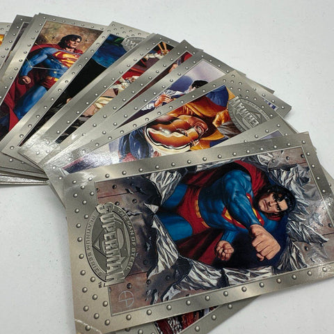 Superman SkyBox Trading Card Lot The Man of Steel Platinum Series Approx 25
