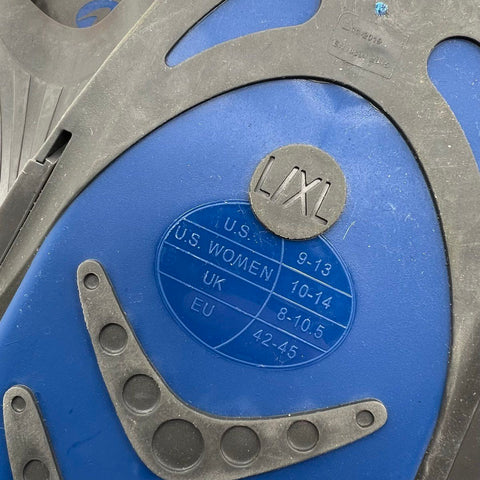 U.S. Divers Snorkel & Fins Set Adult L/XL Women's 9-13 w/ Mesh Carry Bag