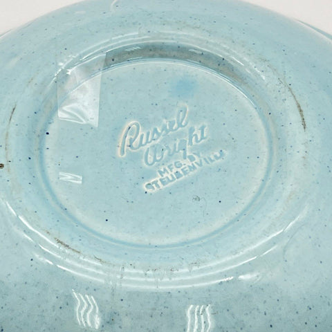 Russel Wright Steubenville American Modern Casserole Dish Lid Seafoam Blue 9"