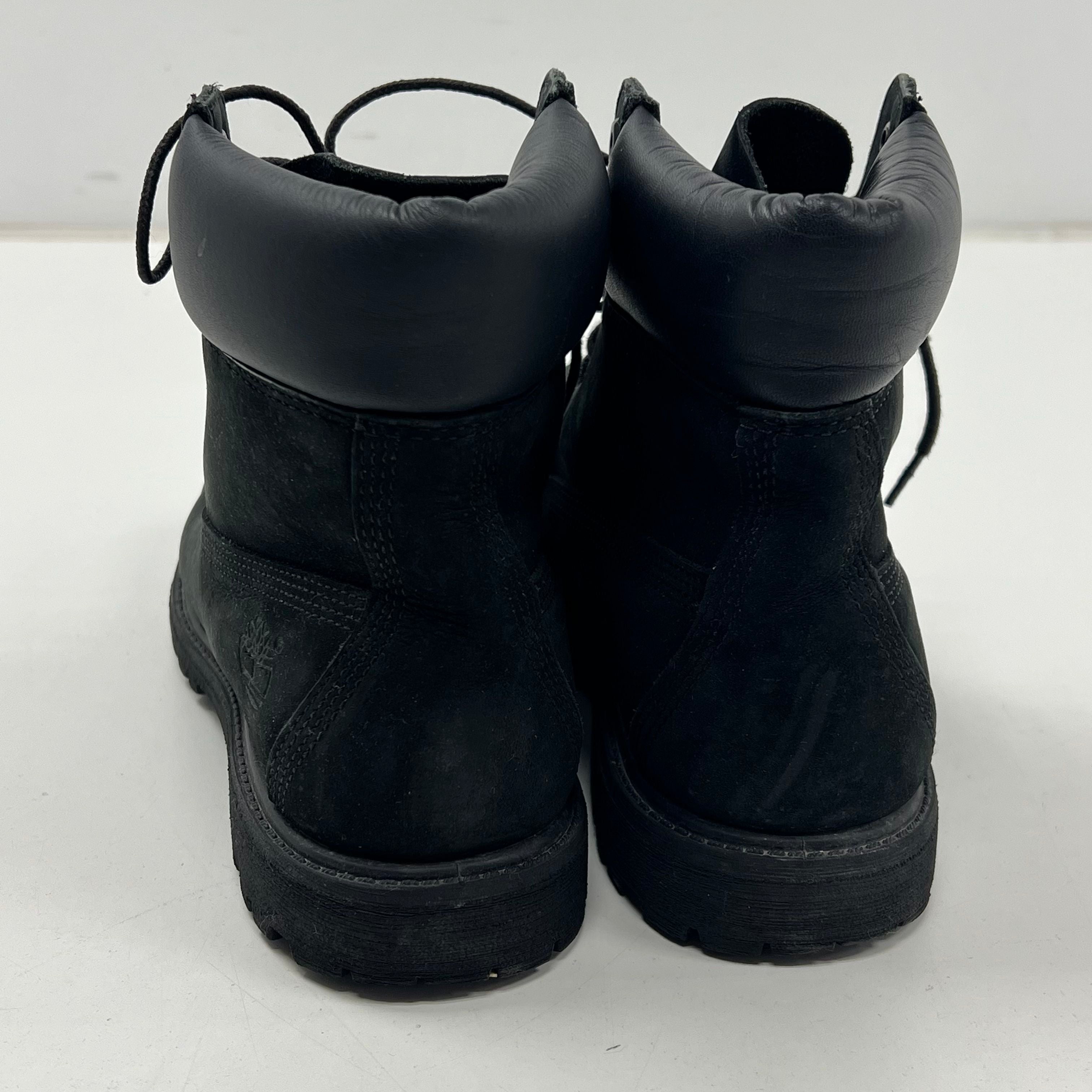 Timberland 6-Inch Premium Boots Black Nubuck PrimaLoft Waterproof Womens 9.5