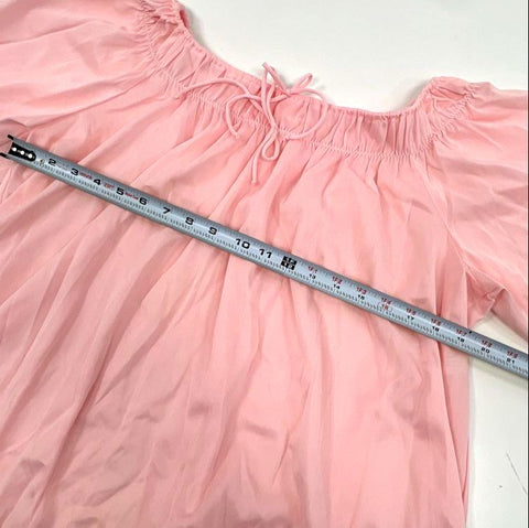 Vintage Women's Lingerie Lot 4 Nightgown Slip Pajamas Pink Cream White Sz M/L