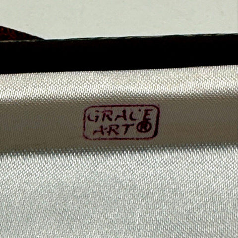 Grace Art Lot of 2 Silk Hanging Scrolls Landscape & Bamboo 32.5" Signed Art