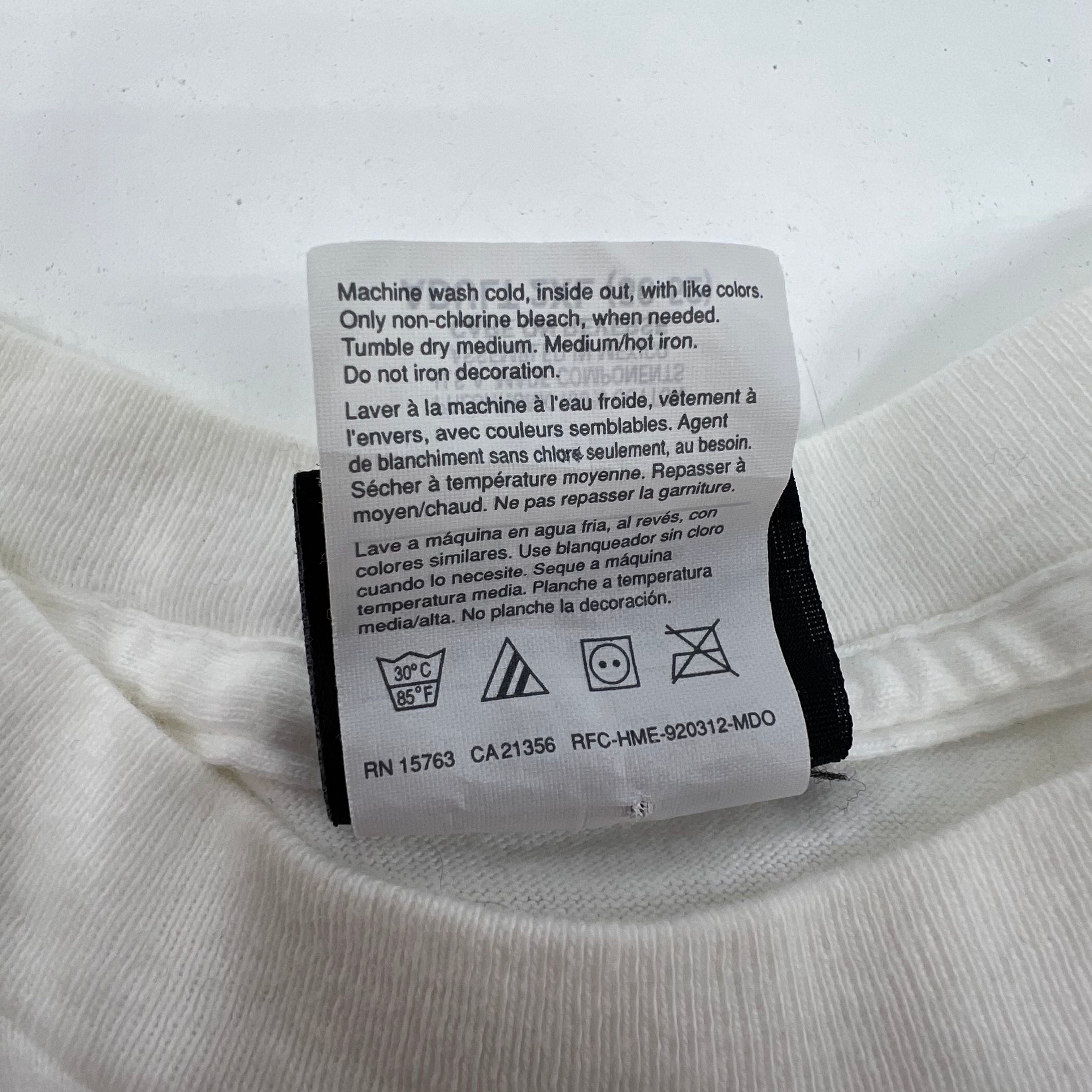 Vintage Y2K Stussy No Fear Graphic T Shirt Proud American White USA Made 2XL
