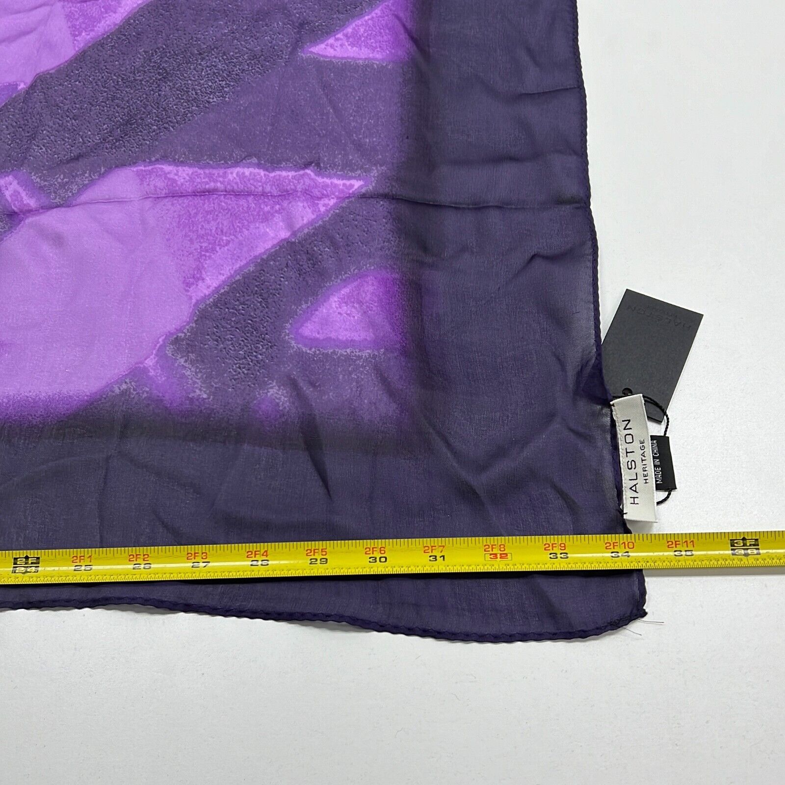 NWT Halston Heritage Women's Electric Purple Square Scarf One Size