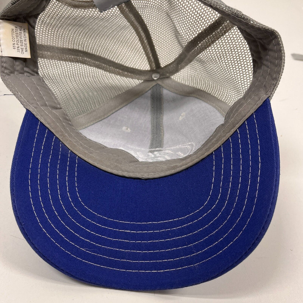 Bud Light Hat K-Products Mens Blue Gray Mesh Snap Back Trucker Cap OSF –  Shop Thrift World
