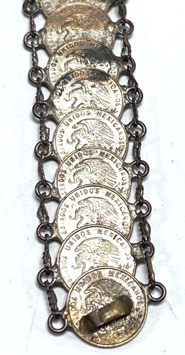 18K $2.50 Quarter Eagle 1891-1907 Coin Chain Bracelet 7