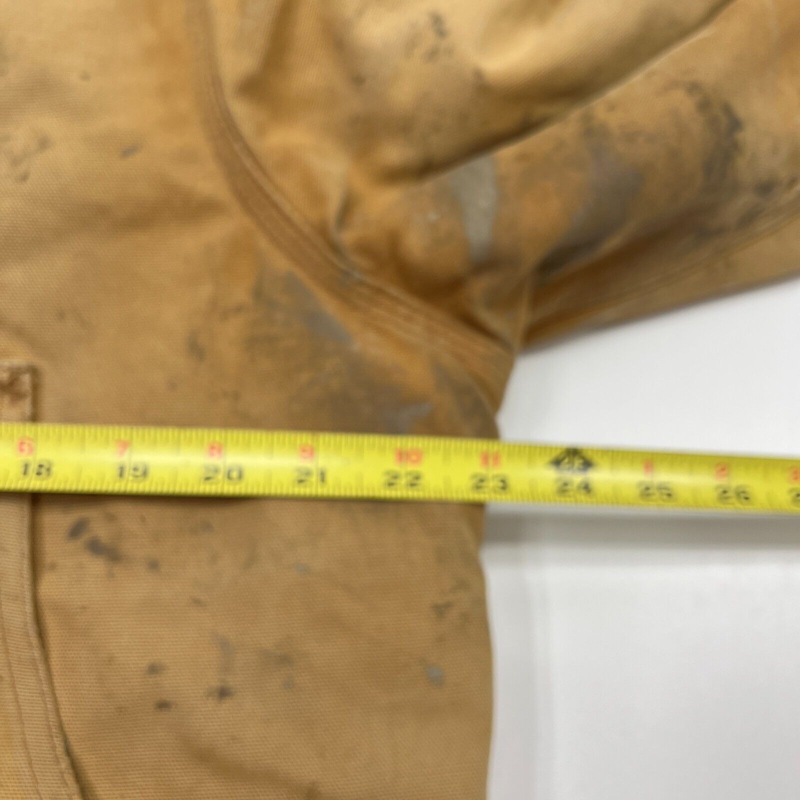Carhartt Men's Beige Thrashed Long Sleeve Full Zip Sandstone Arctic Jacket 46