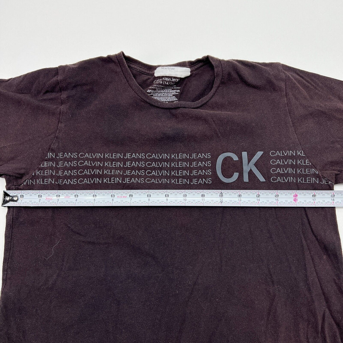 Calvin Klein Jeans Brown Graphic T-Shirt Youth Size XL 14/16 – Shop Thrift  World