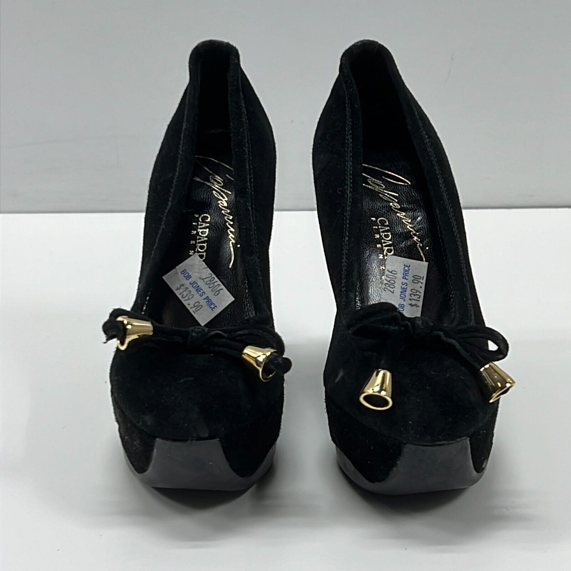 Black Faux Suede Round Toe Ankle Strap Cover Platform Wedge Shoes -  Walmart.com