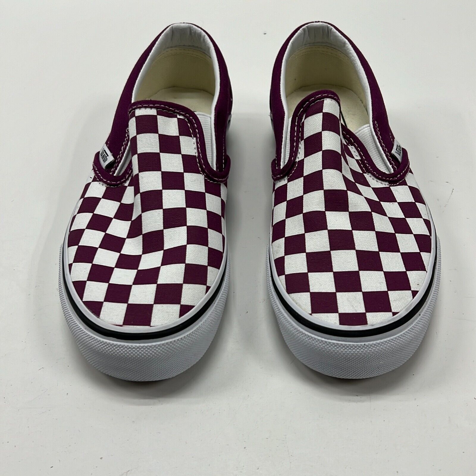 Vans Unisex Classic 507698 Purple White Slip-On Sneaker Shoes Size M 5 W 6.5