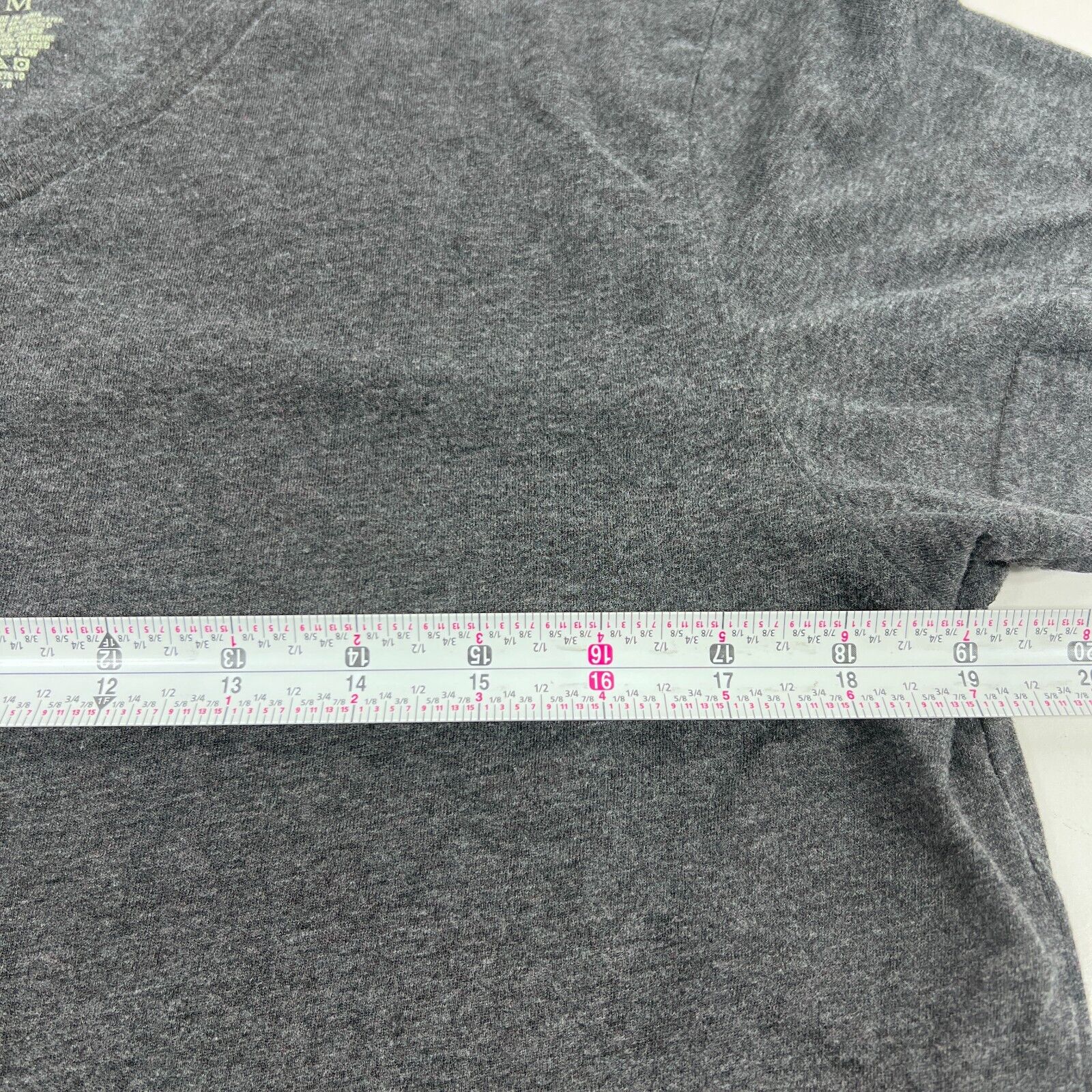 Men's US Polo Assn V-Neck T-Shirt 100% Cotton Short Sleeve Dark Gray Medium