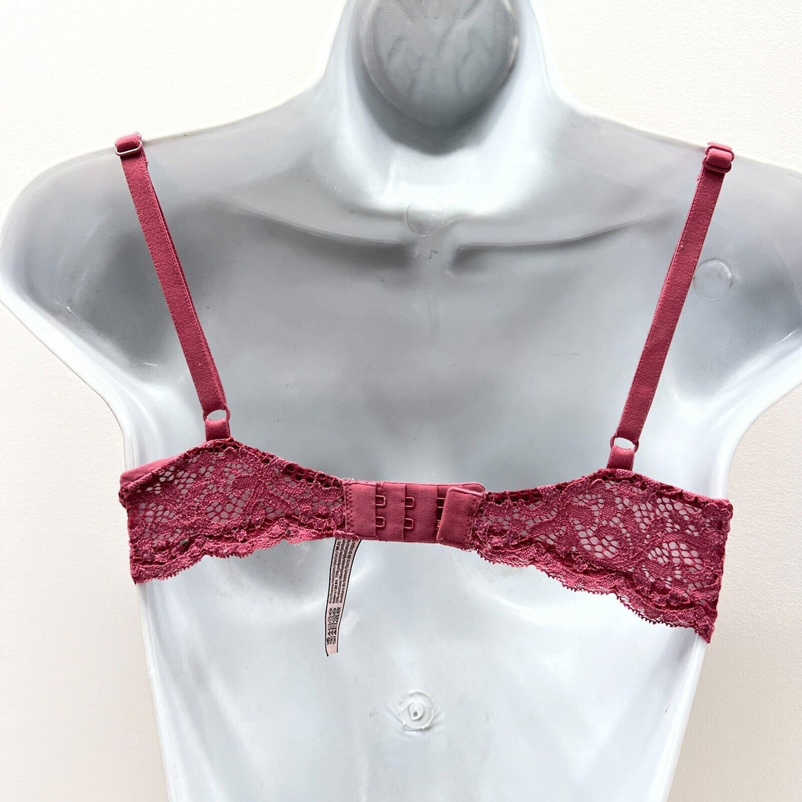 Victoria's Secret Dusty Rose Lace Unlined Underwire Demi Bra Size 34C –  Shop Thrift World